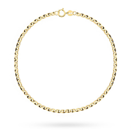 Złota Bransoletka łańcuszkowa splot Gucci 2mm próby 585