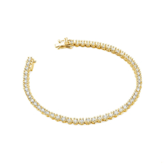 Bransoletka tenisowa ze złota z Diamentami Laboratoryjnymi 2,16ct - złoto pr.585