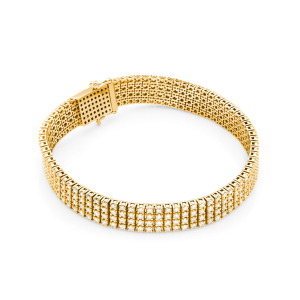 Bransoletka tenisowa czterorzędowa z Brylantami 6,00ct złoto próby 585