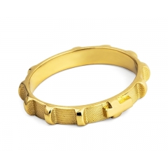 Złota obrączka Różaniec na palec, pierścionek pr. 585