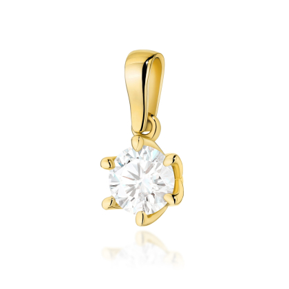 Złota zawieszka z brylantem 1,0ct próby 585