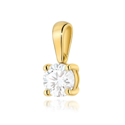 Złota zawieszka z Brylantem 1,0ct próby 585
