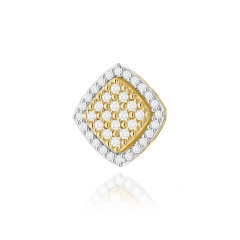 Złota zawieszka z brylantami 0,28ct - złoto próby 585