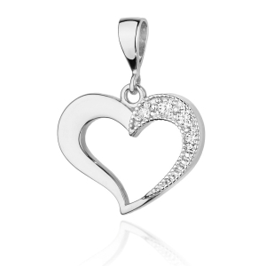 Zawieszka serce z brylantami 0,06ct pr.585