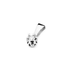 Złota zawieszka z brylantem 0,12ct próby 585