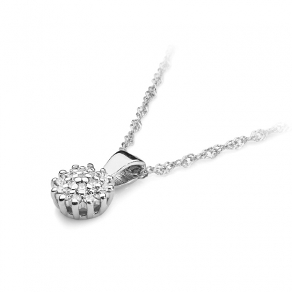 Zawieszka ze złota z brylantami 0,10ct pr.585
