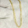 Złoty Łańcuszek 55cm - splot Figaro 2,4mm -  próba 585