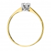 Zaręczynowy pierścionek z Brylantem 0,03ct z żółtego/białego złota próby 585