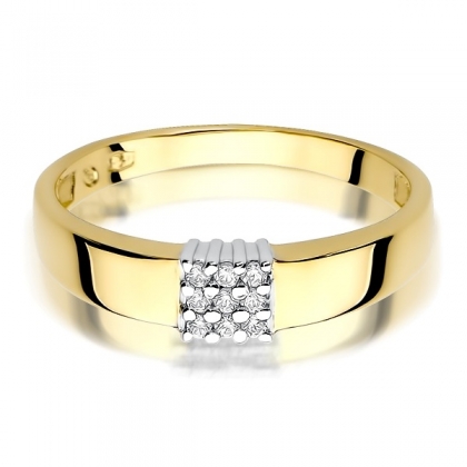 Pierścionek z Brylantami 0,05ct - złoto próby 585. W-0417