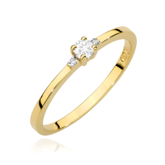 Pierścionek z Diamentem 0,11ct ze złota próby 585. W-0464/10