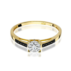 Pierścionek z Brylantami 0,12ct ze złota próby 585. W-0055BCZ