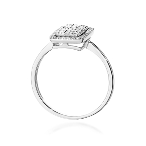 Pierścionek z Brylantami 0,27ct z białego złota próby 585. W-0573B