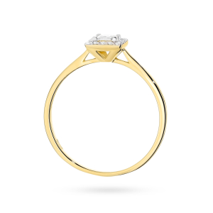 Pierścionek z Brylantami 0,23ct ze złota próba 585. W-0590