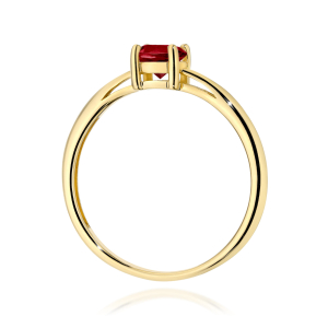 Pierścionek z Granatem 0,60ct ze złota próby 585. W-0656G