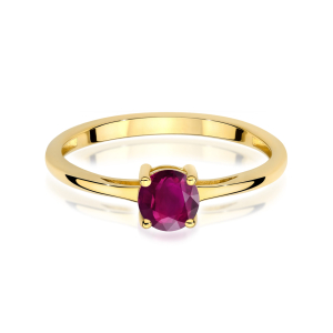Pierścionek z Rodolitem 0,60ct ze złota próby 585. W-0656RD