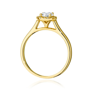 Pierścionek z Brylantami 0,62ct ze złota próby 585. W-0550/50