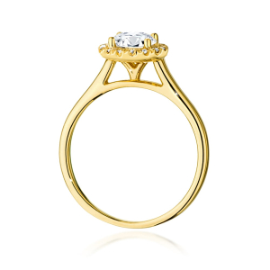 Pierścionek z Brylantami 0,84ct ze złota próby 585. W-0550/70