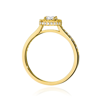 Pierścionek z Brylantami 0,87ct ze złota próby 585. W-0508/50
