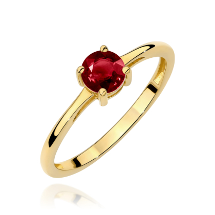 Pierścionek z Granatem 0,60ct ze złota próby 585. W-0656G