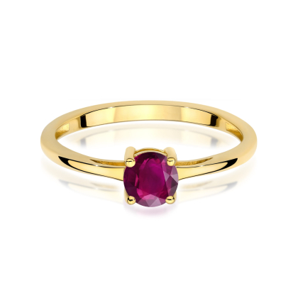 Pierścionek z Rodolitem 0,60ct ze złota próby 585. W-0656RD