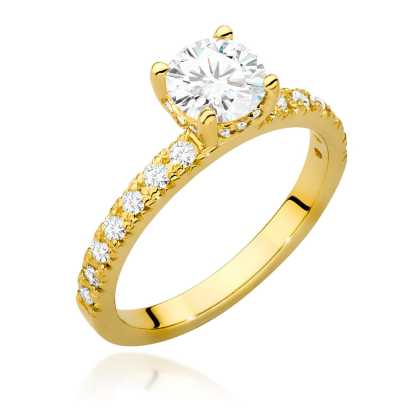Pierścionek z Brylantami 0,96ct ze złota próby 585. W-0546/70