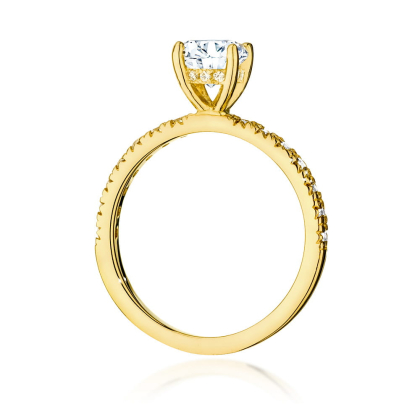 Pierścionek z Brylantami 0,96ct ze złota próby 585. W-0546/70