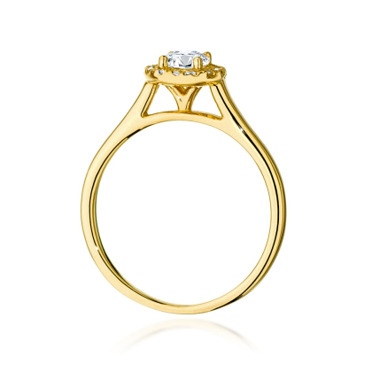Pierścionek z Brylantami 0,52ct ze złota próby 585. W-0550/40