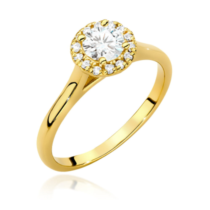 Pierścionek z Brylantami 0,62ct ze złota próby 585. W-0550/50