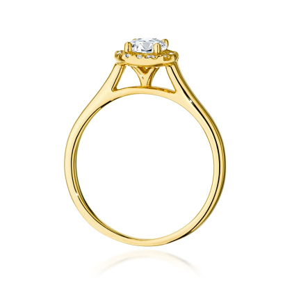 Pierścionek z Brylantami 0,62ct ze złota próby 585. W-0550/50