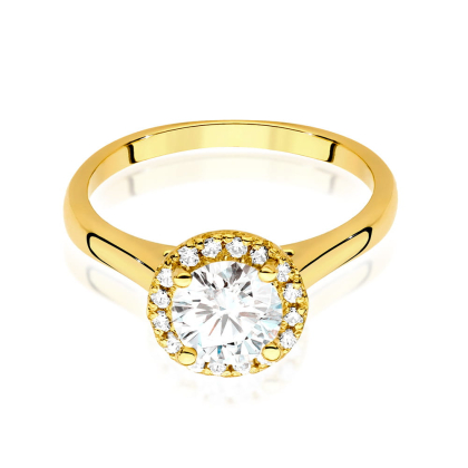 Pierścionek z Brylantami 0,84ct ze złota próby 585. W-0550/70