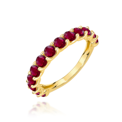 Pierścionek z Rubinami 1,95ct ze złota próby 585. W-0721R Pierścionek z Rubinami 1,95ct ze złota próby 585. W-0721R