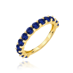 Pierścionek z Szafirami 1,95ct ze złota próby 585. W-0721SZ Pierścionek z Szafirami 1,95ct ze złota próby 585. W-0721SZ