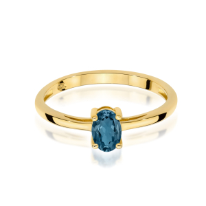 Pierścionek z Topazem London Blue 0,50ct ze złota próby 585 W-0685TLB