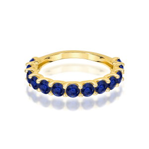 Pierścionek z Szafirami 1,95ct ze złota próby 585. W-0721SZ