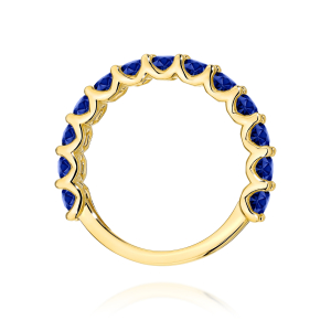 Pierścionek z Szafirami 1,95ct ze złota próby 585. W-0721SZ