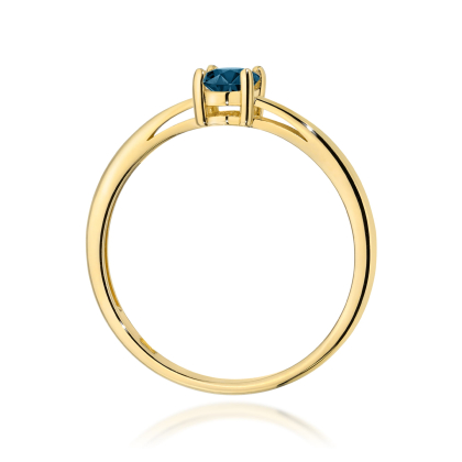 Pierścionek z Topazem London Blue 0,50ct ze złota próby 585 W-0685TLB