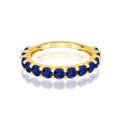 Pierścionek z Szafirami 1,95ct ze złota próby 585. W-0721SZ