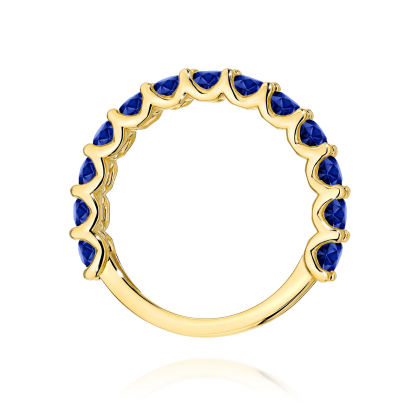 Pierścionek z Szafirami 1,95ct ze złota próby 585. W-0721SZ