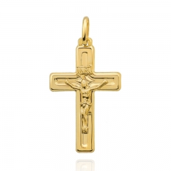 Złoty krzyżyk z Jezusem Chrystusem próby 585