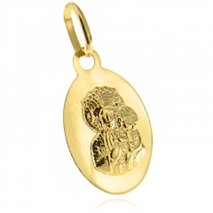 Złoty medalik z Matką Boską Częstochowską pr. 585