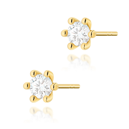 Kolczyki z Diamentami 0,60ct ze złota próby 585